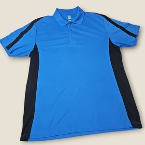 PGA Tour Blue and Black Men's Polo Shirt